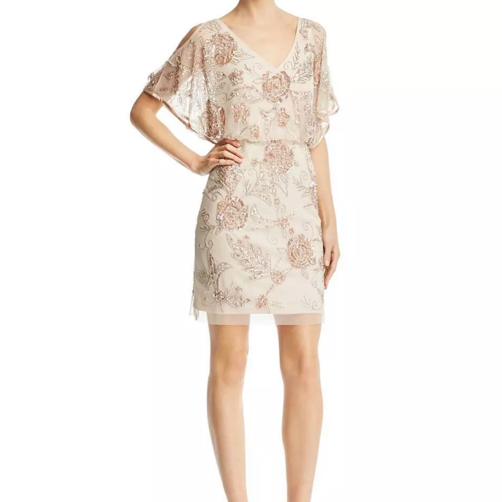 Aidan Mattox Embellished Mini Dress